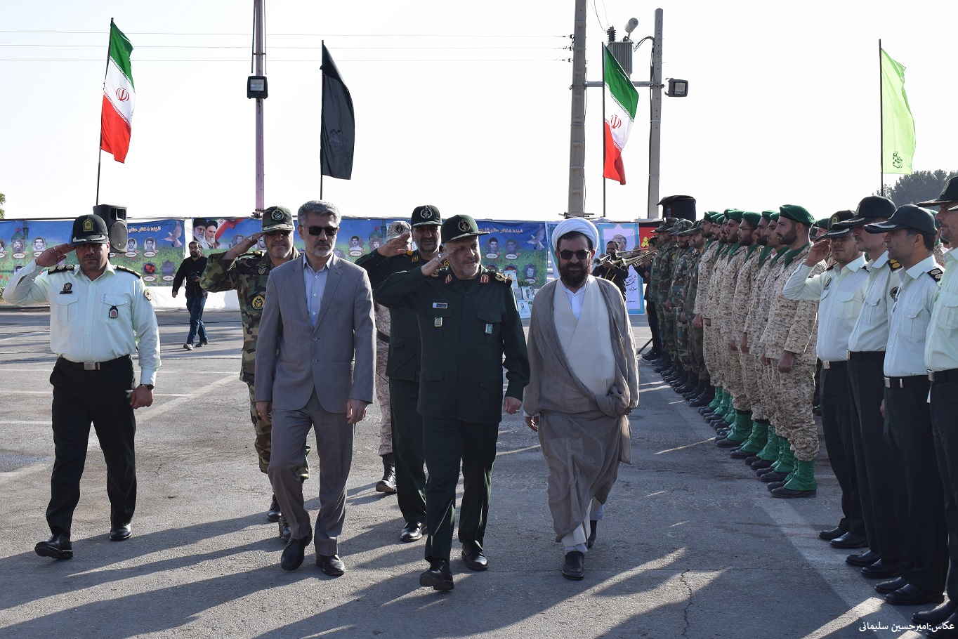 مراسم صبحگاه مشترک نیروهای مسلح شهرستان شاهین شهر و میمه