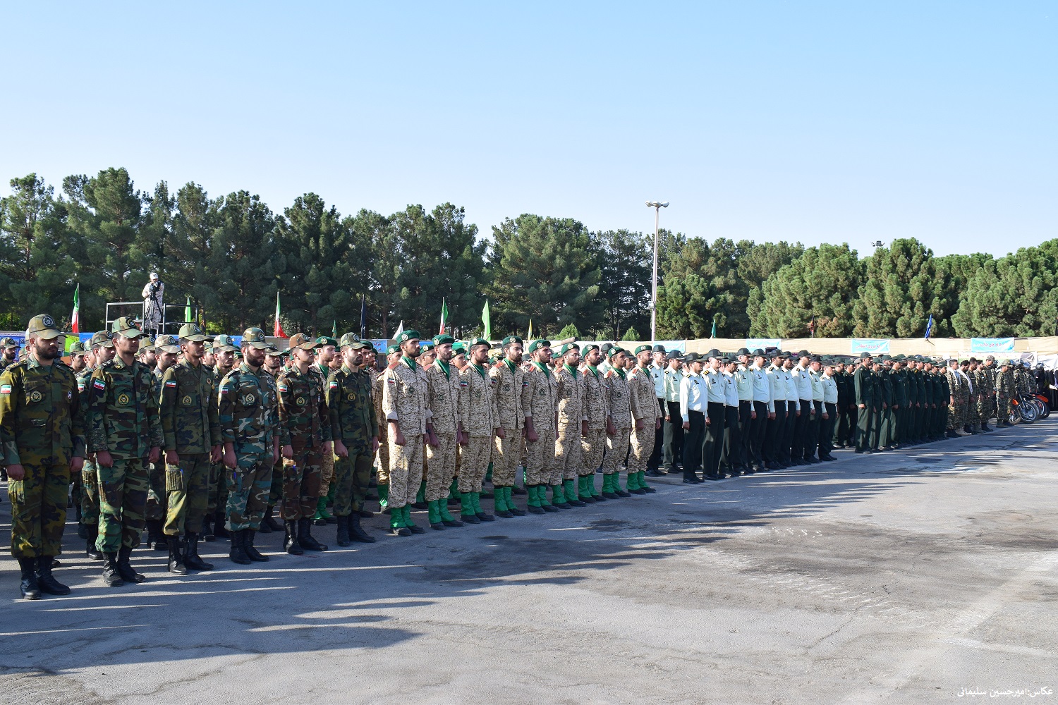 مراسم صبحگاه مشترک نیروهای مسلح شهرستان شاهین شهر و میمه