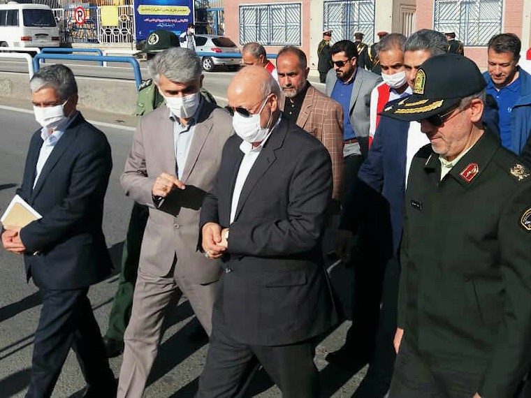 بازدید استاندار از مبادی ورودی اصفهان