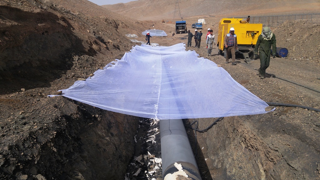 پیشرفت 70 درصدی پروژه تعویض پوشش خط لوله نفت خام مارون ـ اصفهان