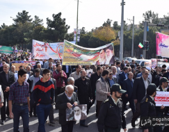 راهپیمایی سیزدهم آبان ماه در شاهین شهر 